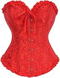 Vrapo Korsett Damen - Bustier Corset Top für Frauen - Vollbrust Corsage...