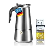 Coffee Fox® Espressokocher aus Edelstahl - Kaffeebereiter Kaffeekocher...