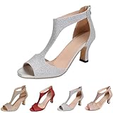 Sandalen Damen mit Absatz Sommer Bequem Hallux Valgus High Heels Schuhe...