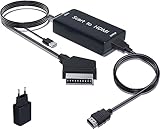 AMANKA Scart auf HDMI Kable Konverter, Adapter und Scart Kabel Full HD...