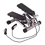 Ultrasport Swing Stepper, inklusive Trainingsbändern, Heimtrainer Stepper...