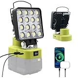 Kabellose LED-Arbeitsleuchte, kompatibel mit Ryobi 18 V Akku, 38 W...