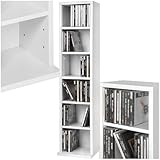 tectake® CD Regal, CD Ständer für bis zu 102 CDs, Aufbewahrung für CD...
