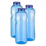 Greiner 3 x 1 Liter Tritan Trinkflasche BPA-frei (BPA-frei)