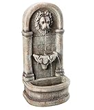 Dehner Gartenwandbrunnen Faro mit LED Beleuchtung, ca. 103.5 x 38 x 49.5...