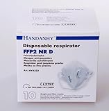 FFP2 NRD Zertifizierte Einweg-Atemschutzmaske mit Ventil und Kopfband,...