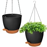 Blumentopf hängend Mit Bewässerungssystem,2er Set 20.5cm Blumenampel...