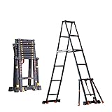 SDdPulse Teleskopleiter, robust, A-Typ, Teleskopleiter, Aluminiumlegierung,...