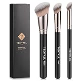 TEOYALL Foundation Kontur Conceal Pinsel Set, 3PCS Angewinkelte...