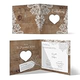 Individuelle Hochzeit Einladungskarten ab 10-100 Stück Hochzeitskarten...