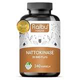 Nattokinase Kapseln hochdosiert 240 Kapseln je 100 mg (20.000 FU/g) - 8...