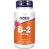 Now Foods, Vitamin B2 (Riboflavin), 100mg, Hochdosiert, 100 vegane Kapseln,...