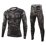 Thermounterwäsche Funktionswäsche Winter Suit Herren Unterwäsche Set,...