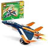 LEGO Creator 3-in-1 Überschalljet, Flugzeug, Hubschrauber und Boot, 3...