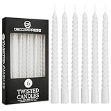 DECO EXPRESS Stabkerzen Set 3er oder 6er Tropffreie Stabkerzen Gedrehte...