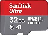 SanDisk Ultra 32 GB microSDHC Memory Card + SD Adapter with A1 App...