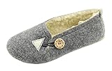 APREGGIO - Warme Damen Winter Hausschuhe aus Filz - Warme Pantoffeln Damen...