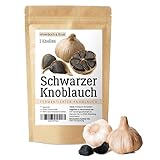 Schwarzer Knoblauch fermentiert aus Spanien, 2 große Knollen Fermentierter...