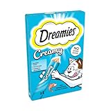 Dreamies Cremige zuckerfreie Katzenleckerlis mit Lachs 40g