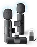 KUKIHO 2 Pack Kabelloses Lavalier Mikrofon mit Rauschunterdrückung –...