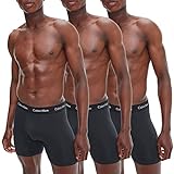 Calvin Klein Boxer Brief 3Pk Boxer Briefs Herren, Schwarz (BLACK W. BLACK...