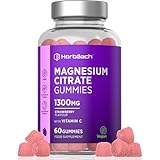 Magnesium Gummibärchen 1300mg | Magnesiumcitrat Gummies mit Vitamin C |...