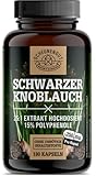 Schwarzer Knoblauch 1500mg -WICHTIG: 25:1 Extrakt (=37500mg schwarzer...