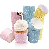 Cupcake Wrapper, 150 Stück Muffinförmchen Papier Cupcake Liner Fall...