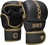 RDX MMA Handschuhe für Kampfsport Grappling Training, Maya Hide Leder Kara...