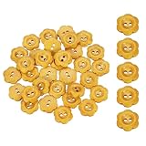 SUIKIHUM Holzknöpfe, Blumenform, 2 Löcher, zum Basteln, Häkeln, Mantel,...