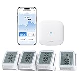 X-Sense WLAN Hygrometer Thermometer Innen mit LCD-Display, Temperatur- und...