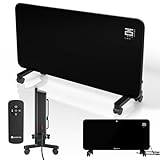 Juskys Glasheizung 2000W Glaskonvektor, Elektroheizung, App-Steuerung,...