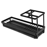 HEALEEP Zahnbürstenhalter aus Carbonstahl mit Abtropfendem Hohlrahmen...