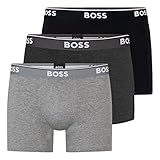 BOSS Herren Boxer Briefs, 3er Pack, Open Grey 061, L