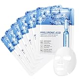 Hyaluron Maske Gesicht, Hyaluron Tuchmasken Gesicht, Hyaluronic Acid...