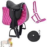 My Sweet Pony® Kinder Shettysattel-Set Black Beauty + Halfter +...