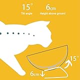 Clicitina Pet Drinking Bowl Spine Slow Protection Bowl Cat Feed Magen Dog...