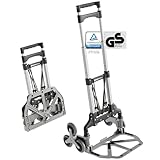 ATHLON TOOLS Aluminium Treppensteiger-Sackkarre klappbar - extra Langer...
