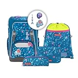 Step by Step Schulranzen-Set Giant Mermaid Lola, 5-teilig, blau-pink,...