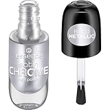 essence satin CHROME nail polish, Nr. 04, Silber, abdeckend,...