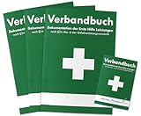 3er - Pack Verbandbuch - Meldeblock für Arbeitsstätten (GRÜN - DIN A5) -...