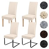 ZCLIKEU Stuhlhussen 4er Set Schwingstühle Universal Husse, Moderne Stretch...