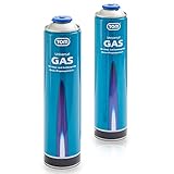 TOM 2 x, 4 x oder 8 x 330 g Universalgas Kartuschen mit Schraubgewinde 600...
