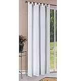 1er Set Vorhang Blickdicht Matte unifarbene Gardine mit Schlaufen. Aus...
