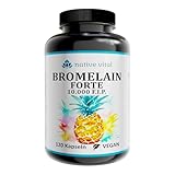 Bromelain - 1000 mg (10.000 F.I.P) pro Tagesdosis - 120 magensaftresistente...