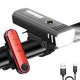 Tatopa Fahrradlicht Led Set Fahrradlichter | USB Wiederaufladbare Fahrrad...