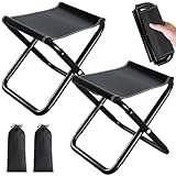 CHENBOOW Tragbarer Klapphocker,2 Stück Camping Hocker...