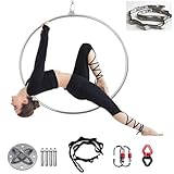 Hoop Ring Kit, Single Point Aerial Hoop Set, Edelstahl Aerial Yoga...