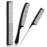 URAQT Kit Haarkamm - 3pcs Professioneller Friseur und Barbier Haarstyling...