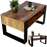 CraftPAK Wohnzimmer Tisch für Couch aus hochwertigem Holzwerkstoff,...